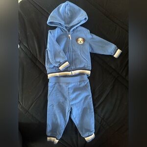 Little Me Blue Sweatpants & Hoodie Set